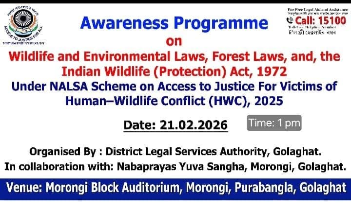 Legal Literacy for Conservation: Wildlife & Forest Laws Workshop with DLSA Golaghat - photo 1
